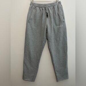 YoungLA Gray Cotton Jogger Sweatpants Men’s M Raw Hem Streetwear
